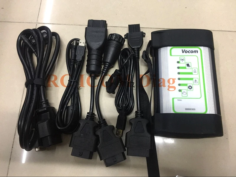 VOCOM 2 For V-olvo Truck Diagnosis Tool Interface Heavy Duty SCANNER Software With LAPTOP CF52 4G Ready to Use OBD CABLES