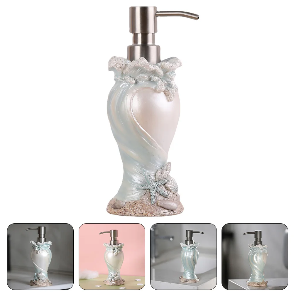 

Shell Soap Dispenser Press Pump Bottle Hand Travel Sink Refillable Shampoo Resin Bottles