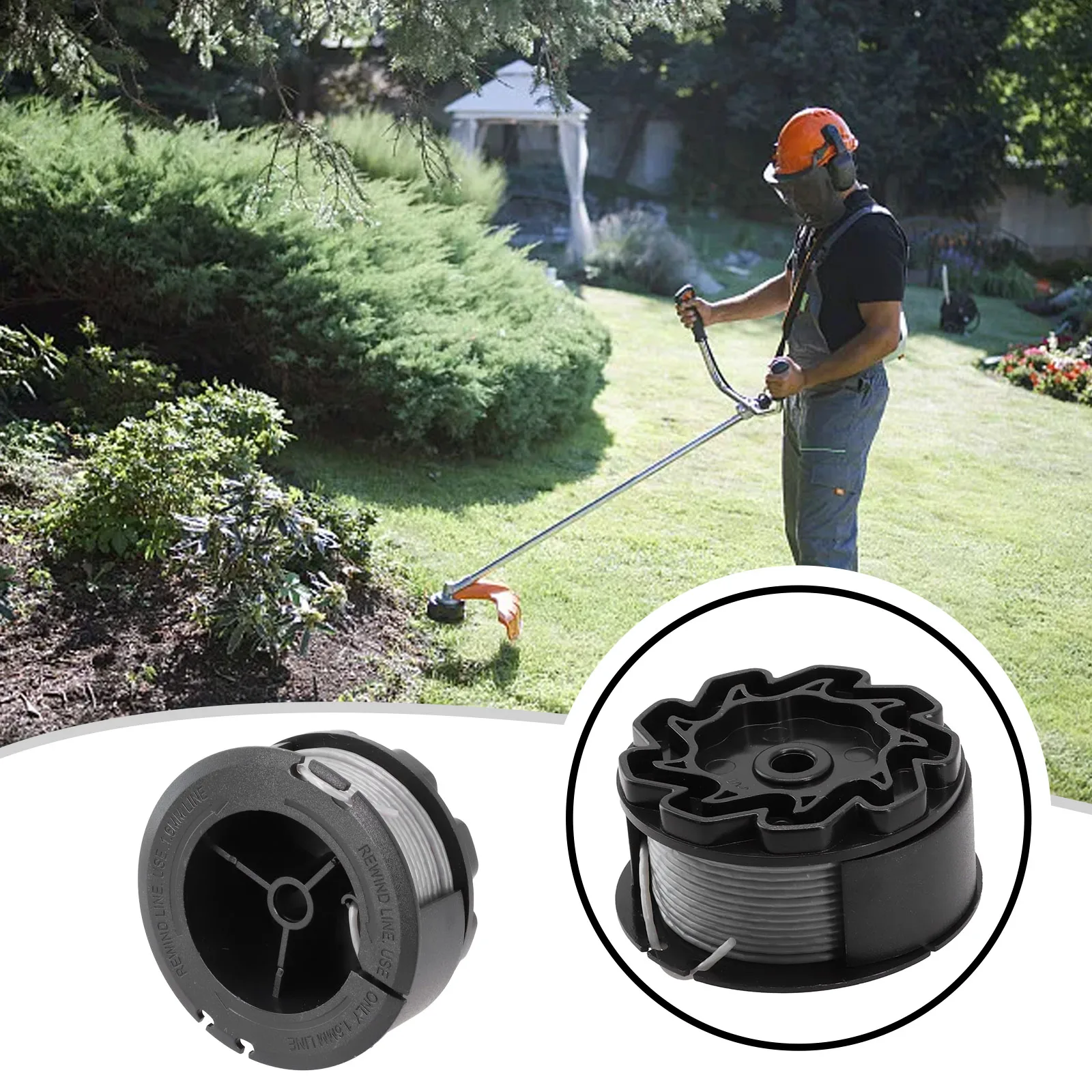 1/3pc Spool Grass Trimmer Accessory For Bosch Line Spool UniversalGrassCut ‎F016800570 6.1 Metres/20ft With 1.65 Mm Cord