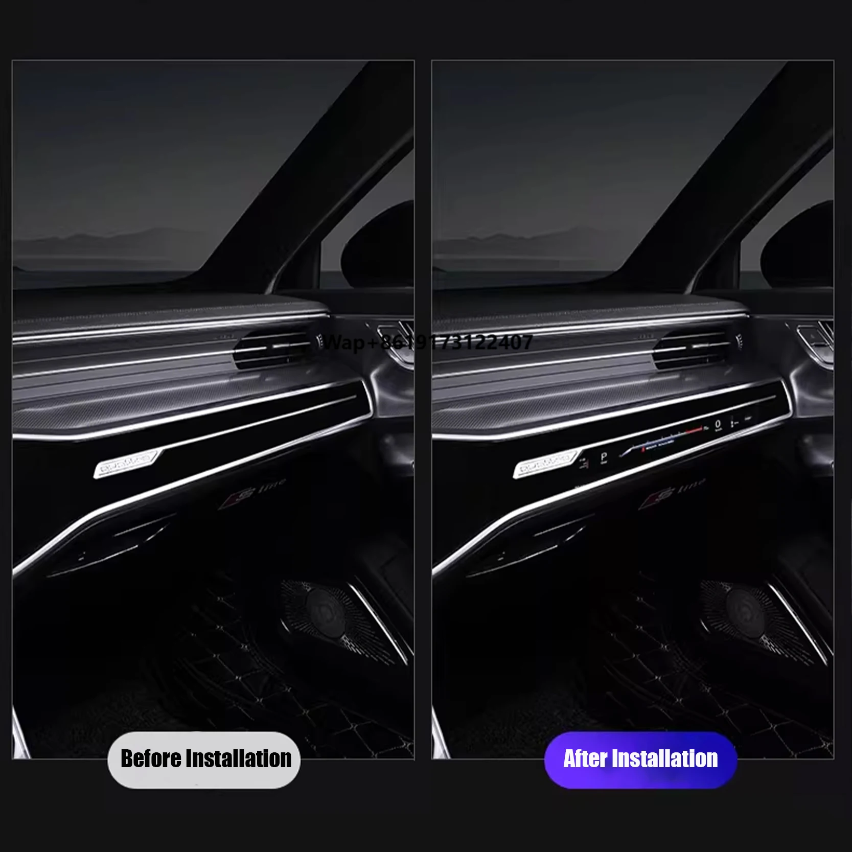

Замена ЖК-экрана виртуальной приборной панели со стороны пассажира для Audi A6 C8 A7 C8 2019-2025, элемент отделки интерьера приборной панели