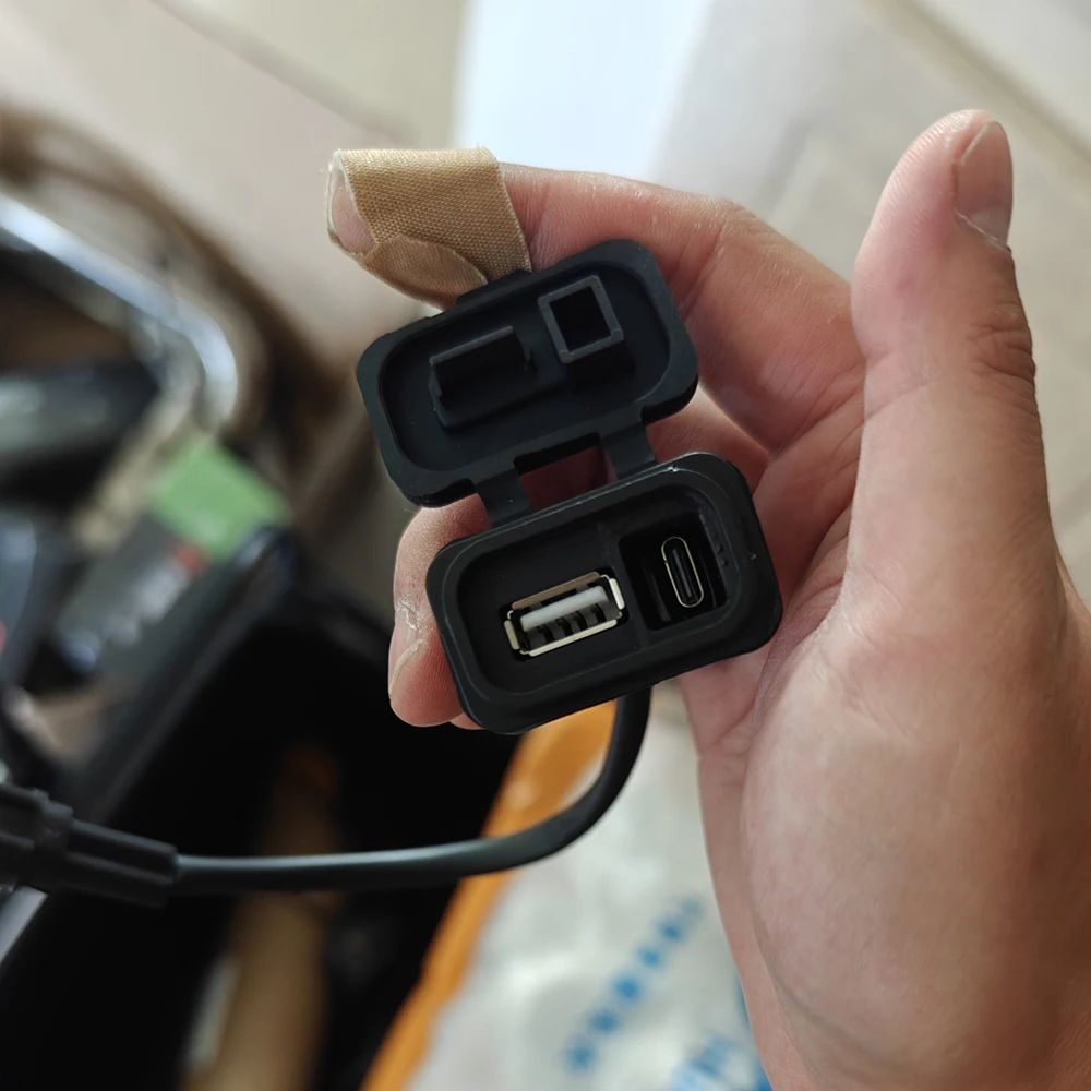 For CFMOTO 700MT CF 700 MT Motorcycle Accessories USB Charger Power Type C Charge Port Quick Charging Interface Socket Outlet