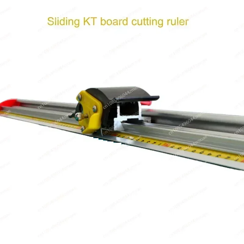 130cm Manual Protective Sliding KT Board Cutting Ruler Aluminum Alloy Art Ruler Non-slip Anti-Running deviation ruler