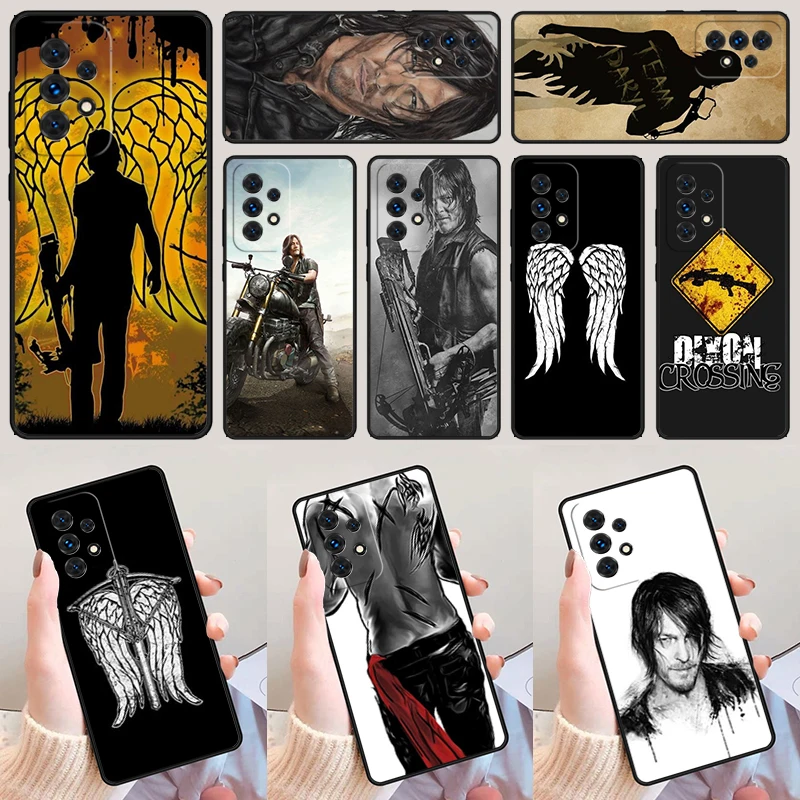 Daryl Dixon The Walking Dead For Samsung A52 A72 A73 A20e A21S A50 A70 A11 A12 A42 A31 A40 A51 A71 A32 A80 Phone Case Cover