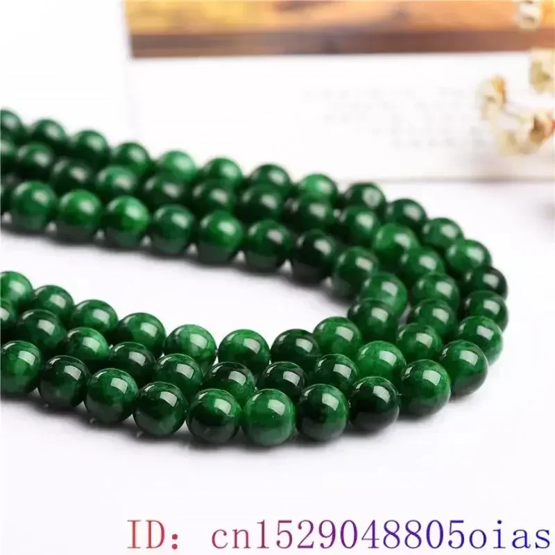 Natural Green Real Jade Beads Accessories Gift DIY Luxury Amulets Designer Stones Charms Jewelry Making Carved Emerald