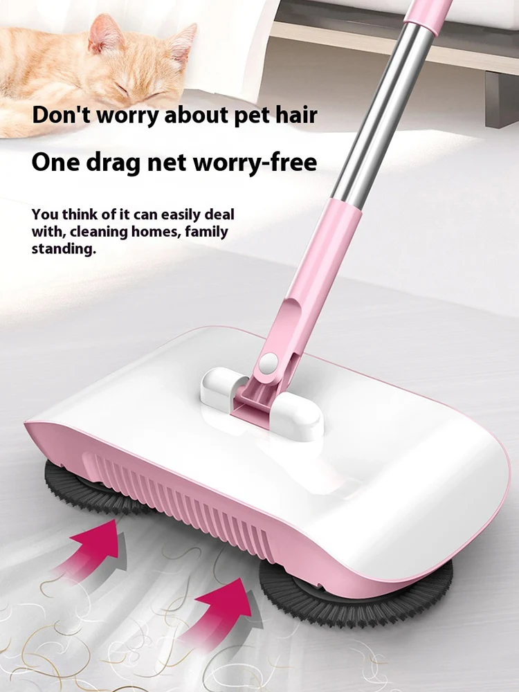 Push Sweeper Broom Dustpan Set Robot Vacuum Cleaner Sweeping Machine Floor Mop Cleaning Machine Household Cleaning Accessory