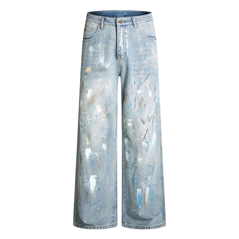 

Мужские джинсы с низкой посадкой, осенне-зимние, премиум-класса, приталенные, прямые, вельветовые брюки в уличном стиле