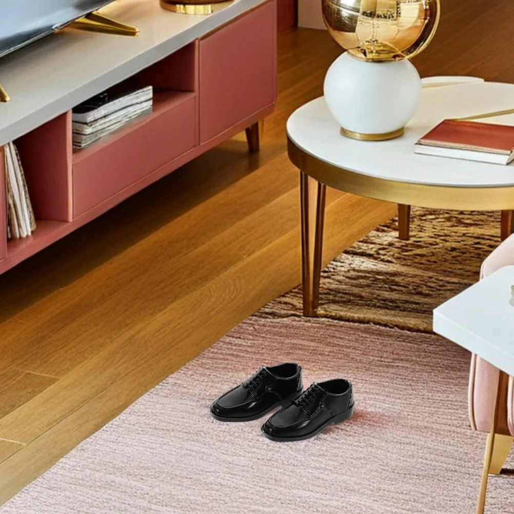 

12 Pairs Mini Shoe Accessories for 11 Inch 6 Scale Boy Outfit Props Role Play Decorative Shoes for Dollhouse Scene