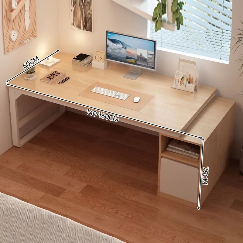 -Modern Home And Business Office Computer Desk With Metal Shelf Modern Home And Business Office Furniture