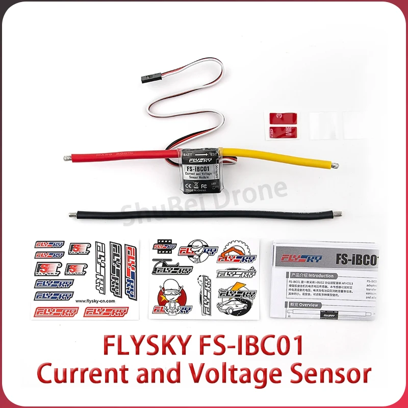 

FLYSKY FS-IBC01 Current Voltage Sensor 0-100V 0.5-400A High Precision ±0.1V Error for I-BUS2 RC Car Boat Aircraft