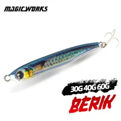 Magic Works Metal Jig For Sea Fake Fish Baits 30G 40G 60G Artificial Bait Tucunaré Jigging Lure Fishing Professional Tackle