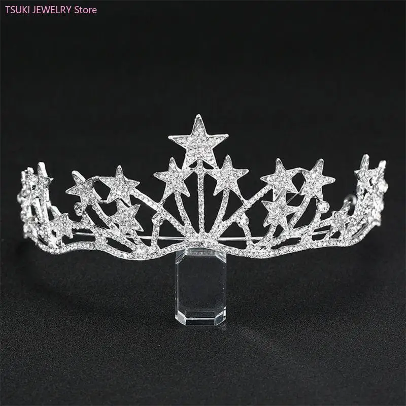 

62KE Тиара, свадебные диадемы и короны для женщин, для женщин, тиара королевы со стразами, корона принцессы, тиара на день