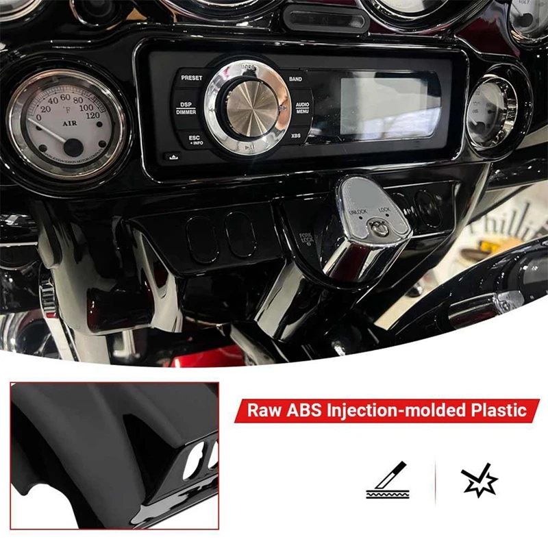 Super Sale Motorcycle Inner Fairing Cover Switch Panel Cap Accent for Harley Touring Street Electra Glide Tri FLHTC FLHTCU FLHX