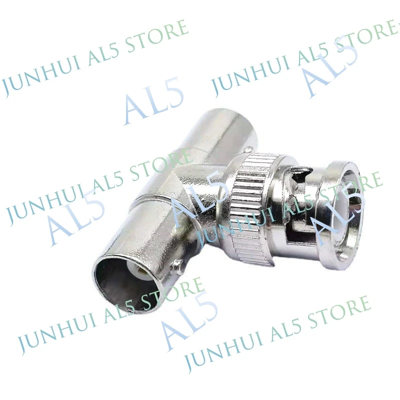 2/5/10pcs BNC T-type Connector Adapter Splitter Coupler 1 BNC Male To 2 BNC Female Video CCTV Jack Plug Transmission Cables B5