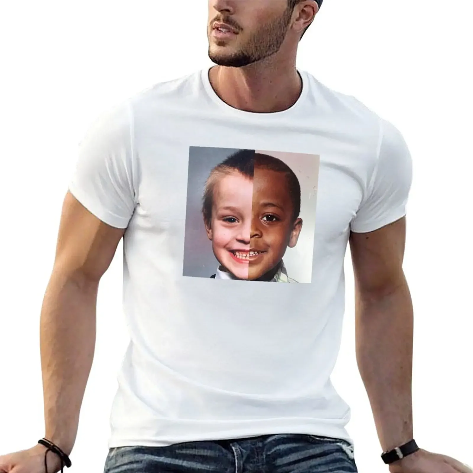 

TGFBro - Jay and Romell split faces T-Shirt heavyweights graphic t shirts graphic tee shirt anime tshirt fitted t shirts for men