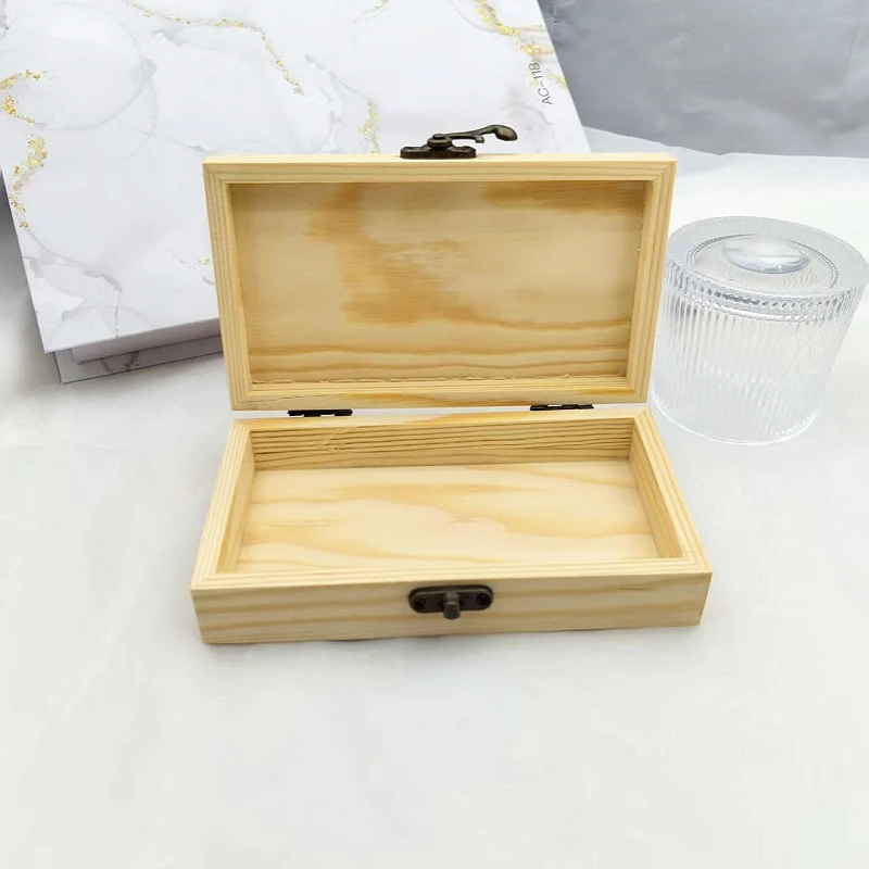 صندوق مجوهرات كلاسيكي عتيق، صندوق خشبي صغير مريح