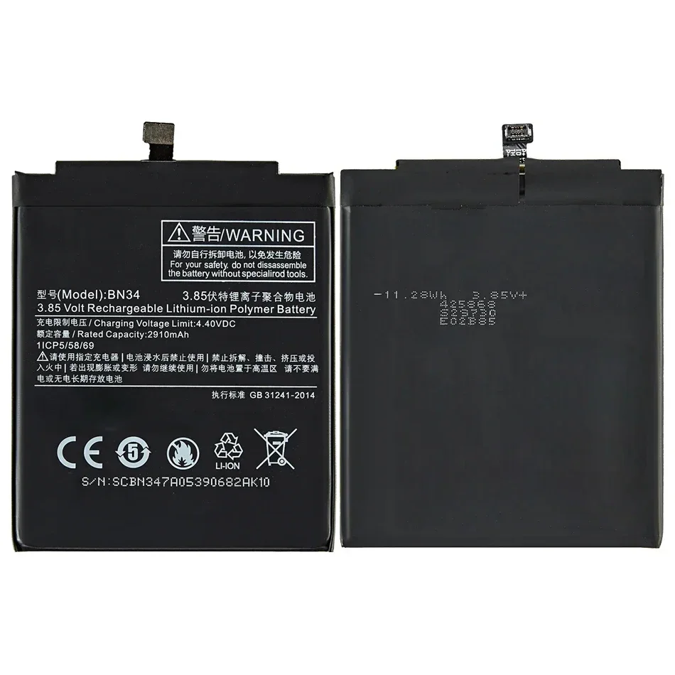 BM46 BN31 BN41 BN43 BN45 BN48 BN46 Mobile Phone Battery For Xiaomi Redmi Note 2 3 4 4X 5 5A 6 7 8 8T 9 9S Pro Plus Note3 Note4