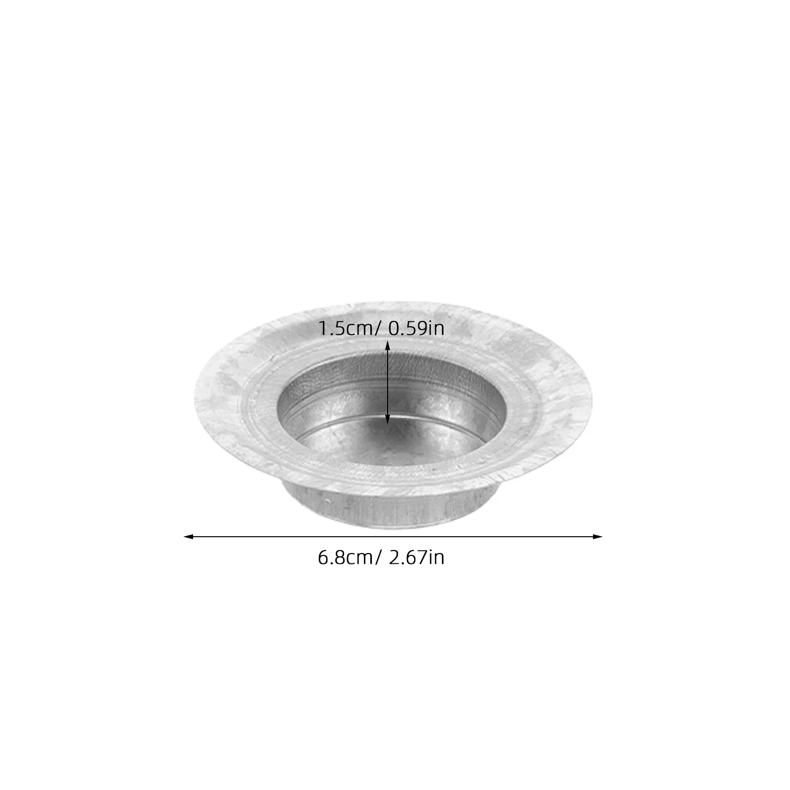10Pcs Jar Holder Insert Stainless Steel Tea Light Metal Lid Insert Decorative Jar Holder Indoor