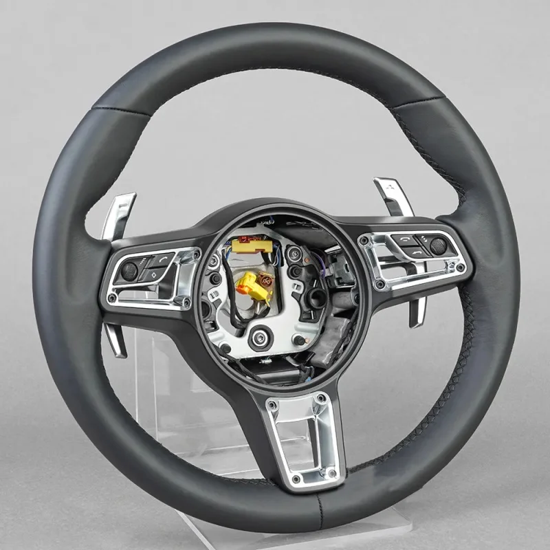 Car Steering Wheel for Porsche Macan Panamera Taycan Cayenne Cayman 718 911 918 Carbon Fiber Steering Wheel Car Accessories