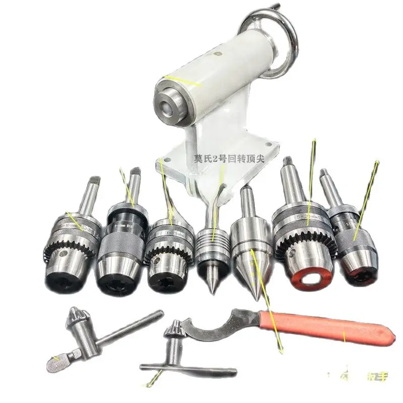 MT2 مايكرو مخرطة MT2 Tailstock النجارة تلسكوبي الروتاري Timble حبة آلة تتحرك مركز الروتاري Tailstock