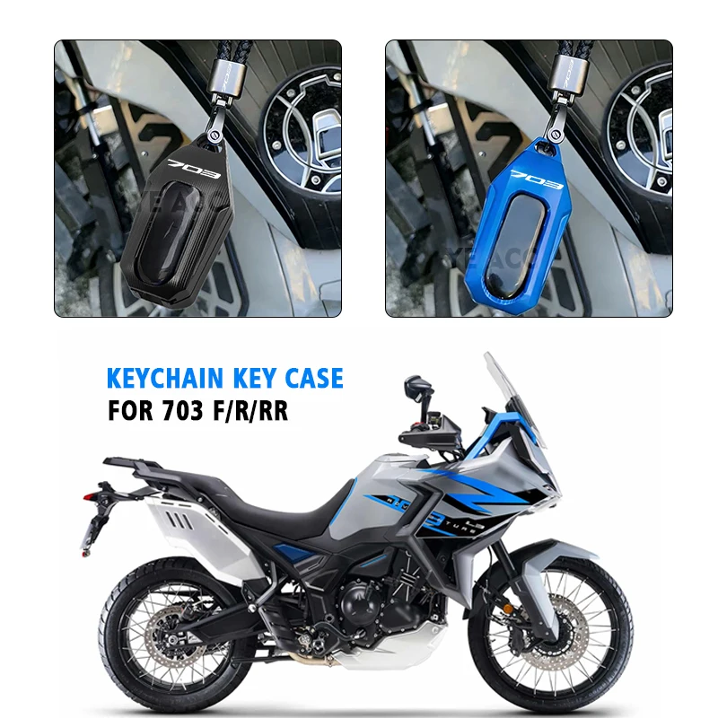 

For ZONTES 703F 703RR 703R 703T 703 F R RR T 2024 2025 2026 Motorcycle Key Cover Key Case Keychain Keyring 703 Accessories