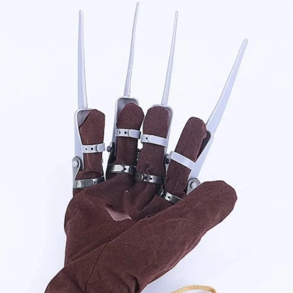 Horror Monster Herren verstellbare Wolverine Metallklauenhandschuhe Halloween Cosplay Party Requisiten gruseliges Kostümzubehör Bestseller