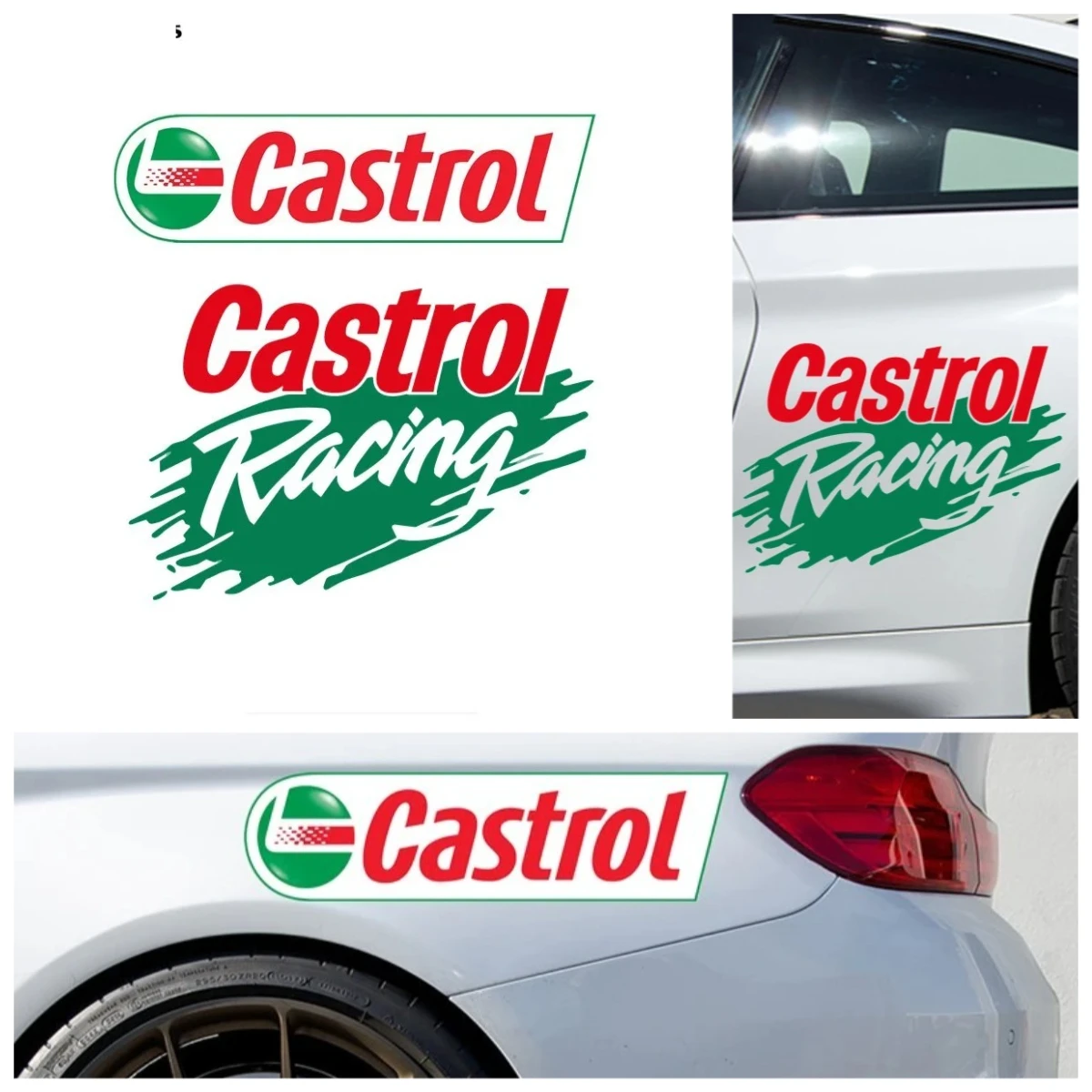 

Custom Castrol Racing Car Sticker Vinyl Decal Auto Moto Rally PVC Personalized Design