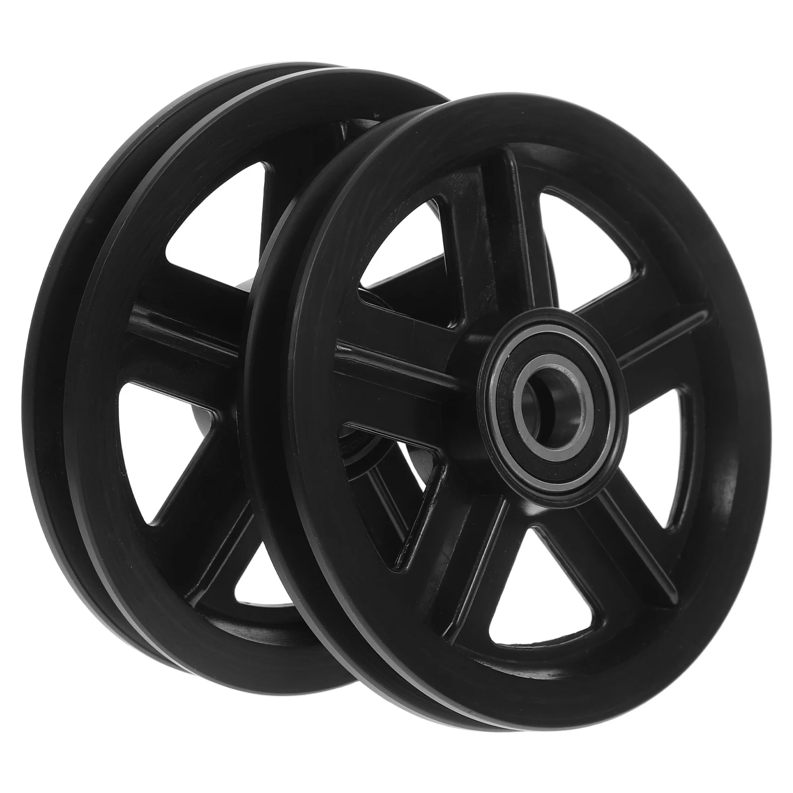 

2Pcs Heavy Duty Wear Resistant Pulley Wheels for Sliding Barn Door Mechanism Smooth Quiet Operation Ideal DIY Garage Warehouse