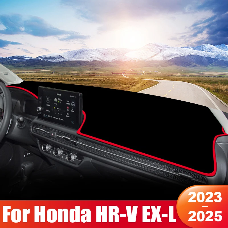 

Для Honda HR-V HRV Vezel 2023 2024 2025 приборная панель автомобиля солнцезащитный козырек крышка приборной панели коврик нескользящая накладка аксессуары