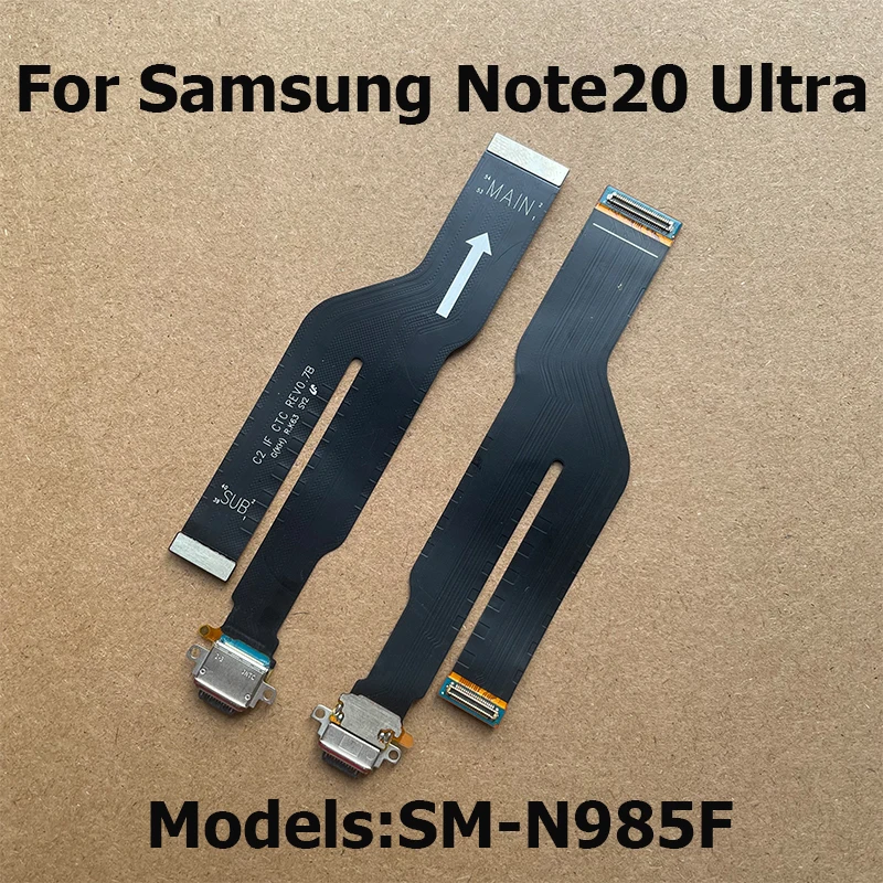 For Samsung Galaxy Note 20 Note20 Ultra USB Charging Dock Board Connector PCB Charger Flex Cable SM-N985F SM-N985F/DS