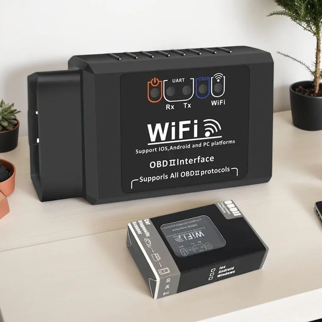 

Сканер OBD2 WiFi ELM327 V1.5 — инструмент автоматической диагностики iPhone/Android со считывателем кодов (OBDII/ODBII)