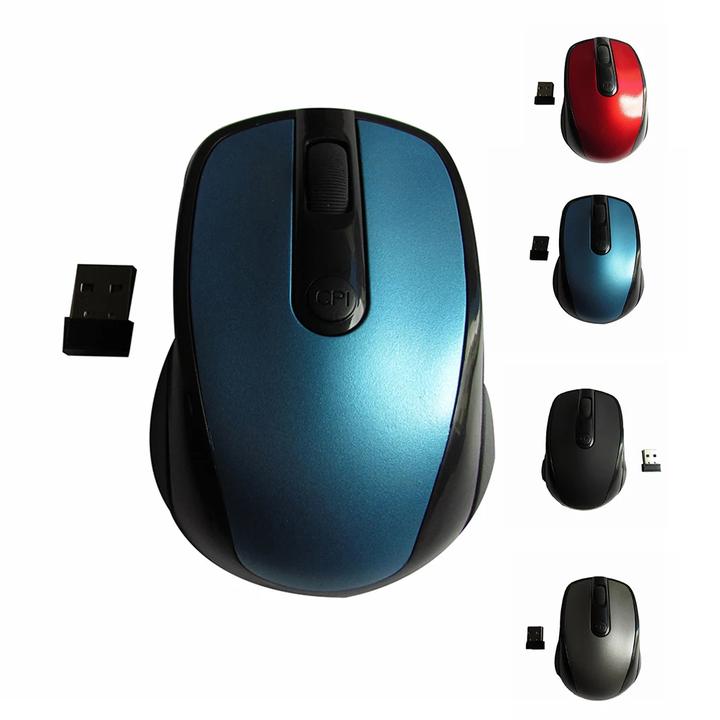 2.4Ghz Wireless Mouse 1600DPI Adjustable Home Office Computer Game Optical Gaming Cordless Mice