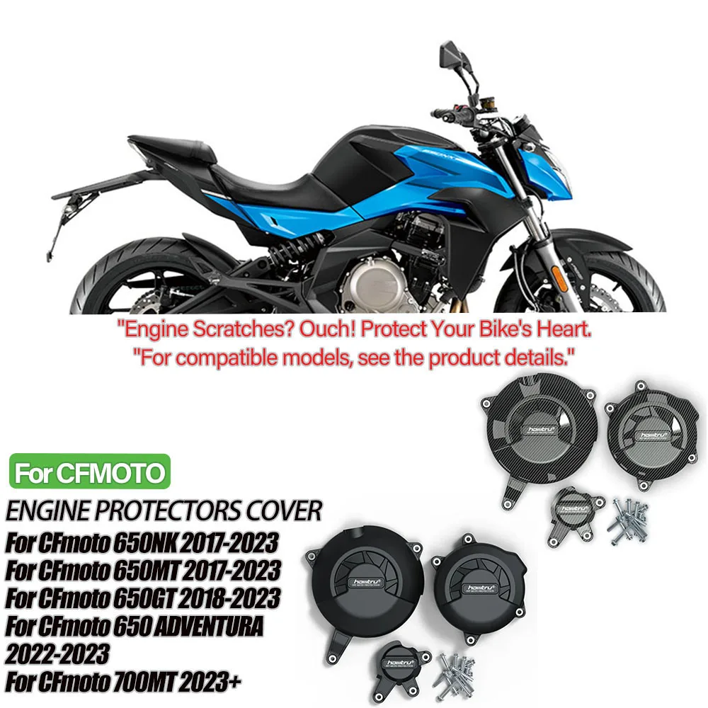 

For CFmoto 650NK 2017-2023 650MT 2017-2023 650GT 2018-2023 650 ADVENTURA 2022-2023 700MT 2023 Engine Protection Cover