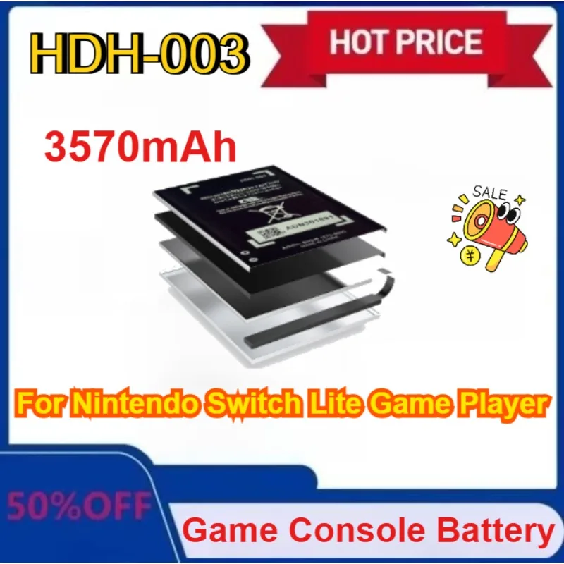 

New 3570mAh HDH-003 Battery For Nintendo Switch Lite Game Player Batteria In Stock with tool