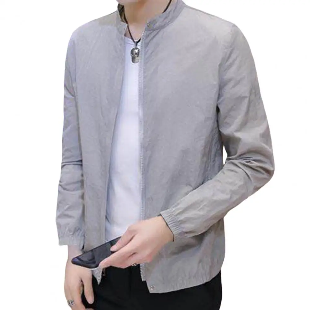 Spring Jacket Coat Water-Resistant Summer Jacket Unisex Solid Slim Sun Protection Clothes Summer Jacket Jacket