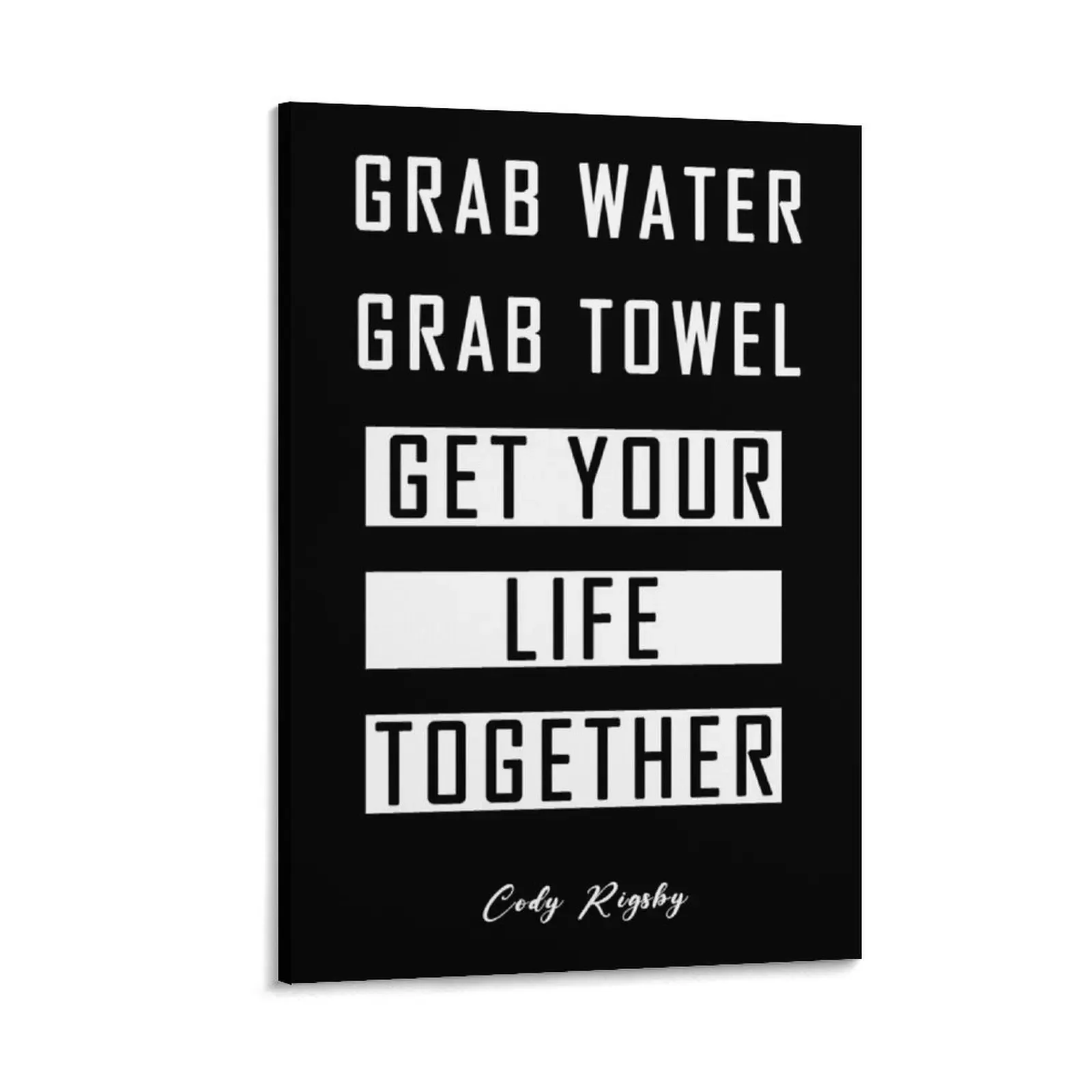 

Mens Best Cody Rigsby Peloton Grab Water Gift For Everyone Canvas Painting decorative pictures for the room Decoration