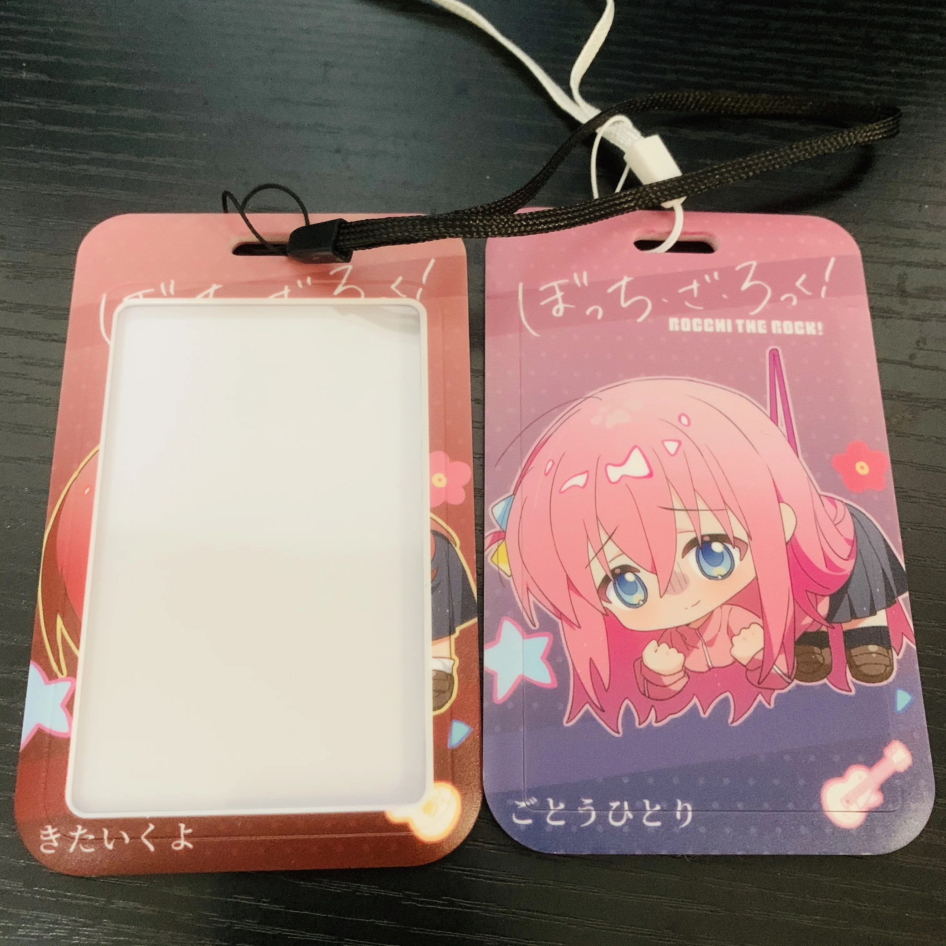 Hot Anime BOCCHI THE ROCK! Abs Student Id Bus Bank Card Holder Keychain Card Case Cover Box Pendant Keyring Decor Cosplay Gifts