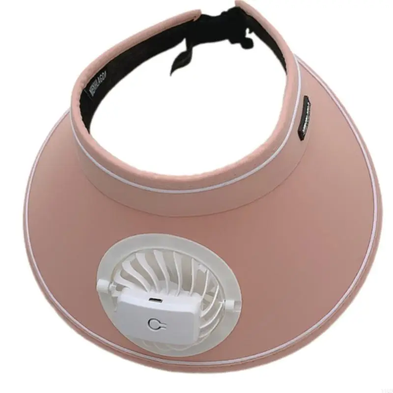 Batterij bediende zonbeschermingshoed met afneembare koelventilator Ademharde hoed