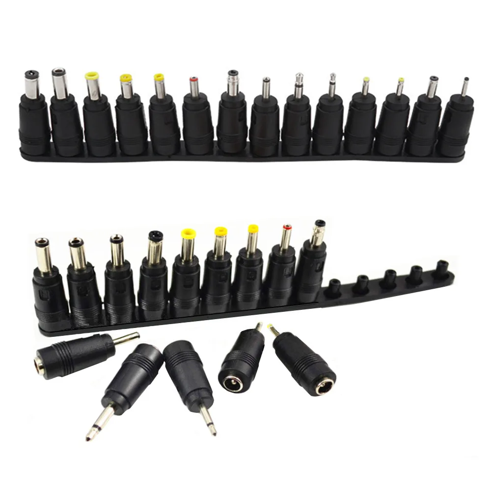1Set DC 5.5mm x 2.1mm Female Jack to 14 Multi Type DC Power Plug Connector Adapter,Universal Laptop Notebook Input DC Plug