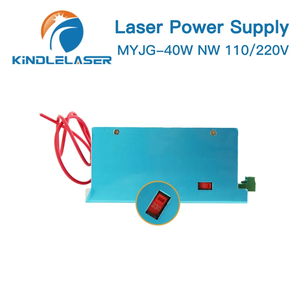 KINDLELASER 40W CO2 Laser Alimentation MYJG-40W Marin110 V/220V pour Laser Tube Gravure Machine De Découpe