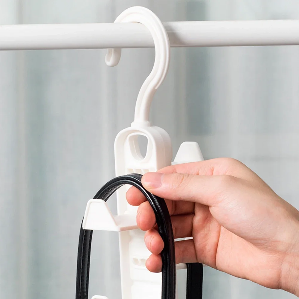 Creative Home Storage Rack Wardrobe Non Perforated Hanger Plastic Hook Wardrobe Row Hook Layered Storage Hook