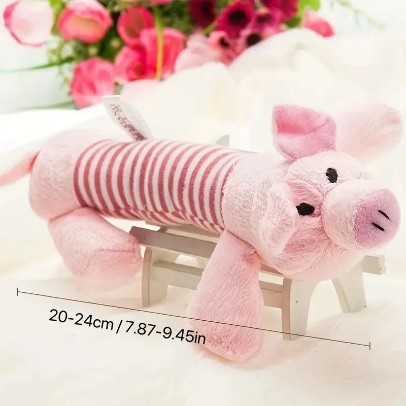Pig Elephant Design Durable Interactive Dog Toy - Squeaky Chew Toy for Aggressive Chewers - Long-Lasting Pet Supplies - view 4