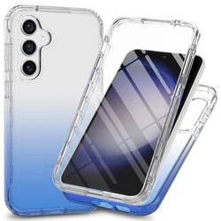 Candy Color Full Coverage Case for Samsung Galaxy A35 A55 A15 A25 5G With Screen Protector 360 Degree Shockproof Cover