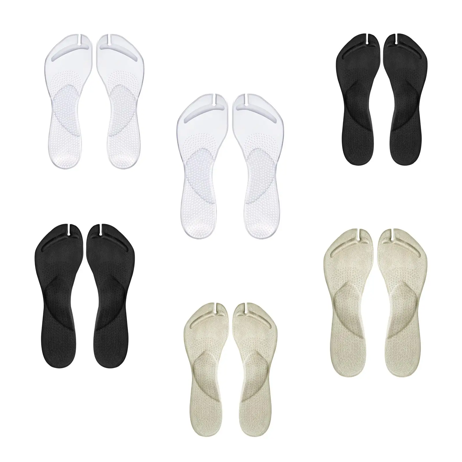 Silicone Sandals Cushions Nonslip Arch Support Soft Pads for Comfortable Shoes Inserts Shopping Walking