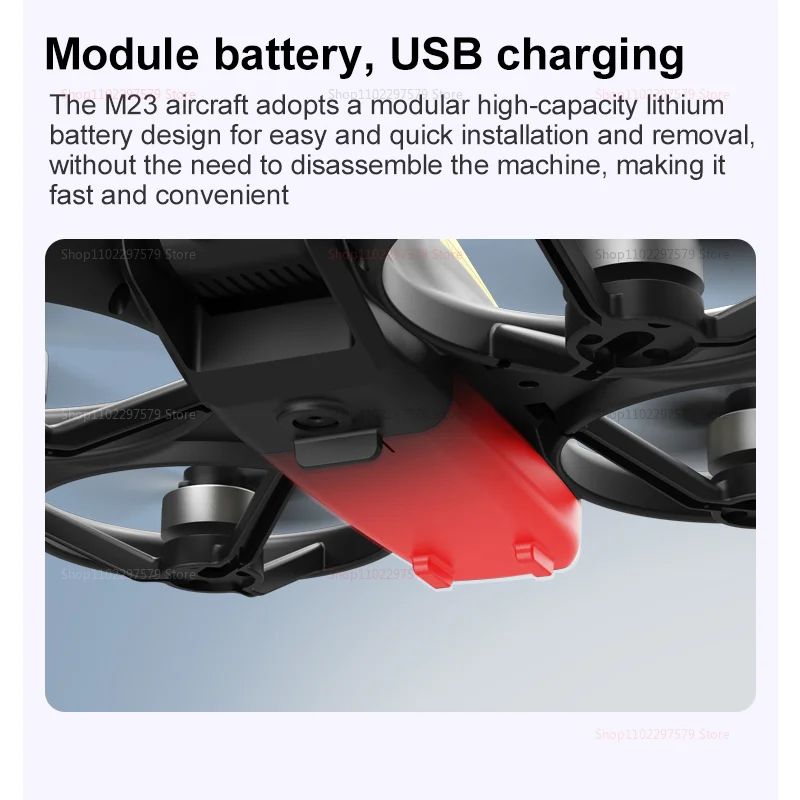 M23 Mini RC Drone 8K HD Telecamera WiFi GPS Controllo schermo 360 °   Tenere selfie scatti aerei elicottero RC per giocattoli regalo per adulti per bambini 5000M