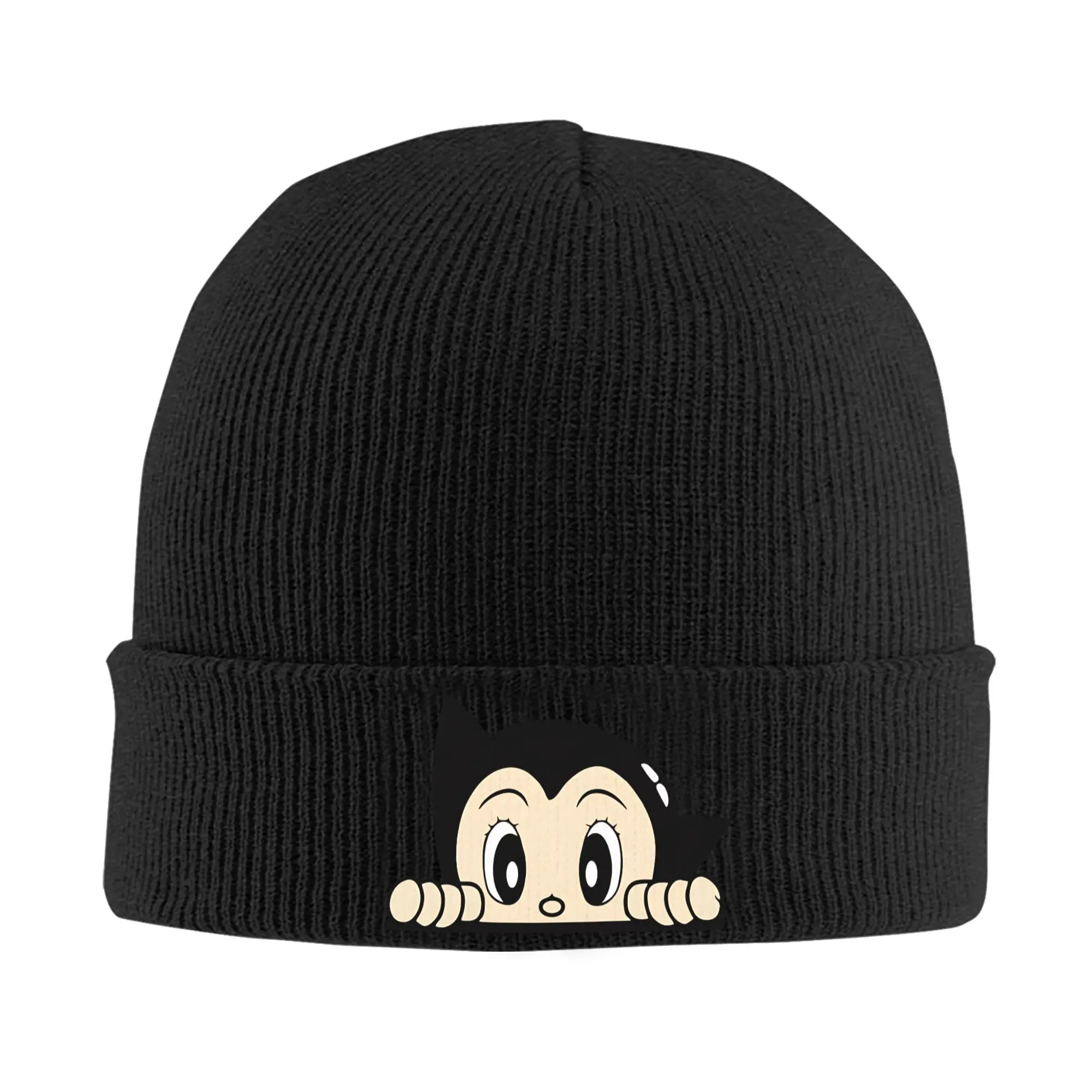 Astro Boy Peeker Anime Knitted Hat for Women Men Beanies Autumn Winter Hat Acrylic Astroboy Warm Caps