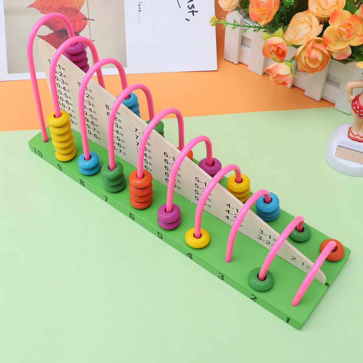 Perlen Mathe-Lernwerkzeug für Kinder Feinmotorik Kinder Vorschule Pädagogische Abacus-Fähigkeitenentwicklung Pädagogisch