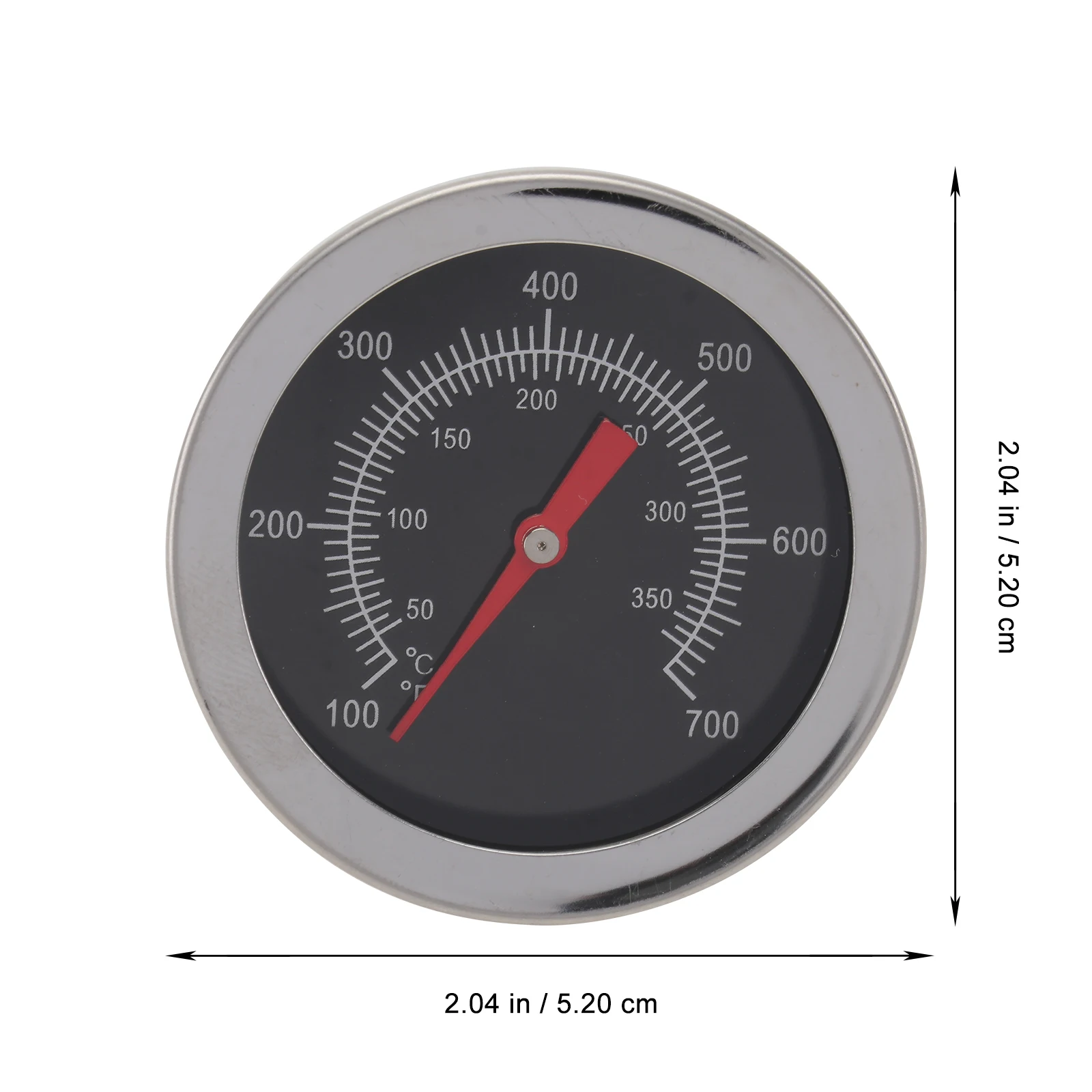 

Stainless Steel Thermometer Bimetallic Grills Baking Household Oven Thermometer Home Temperature Meter BBQ Tool Accurate 100