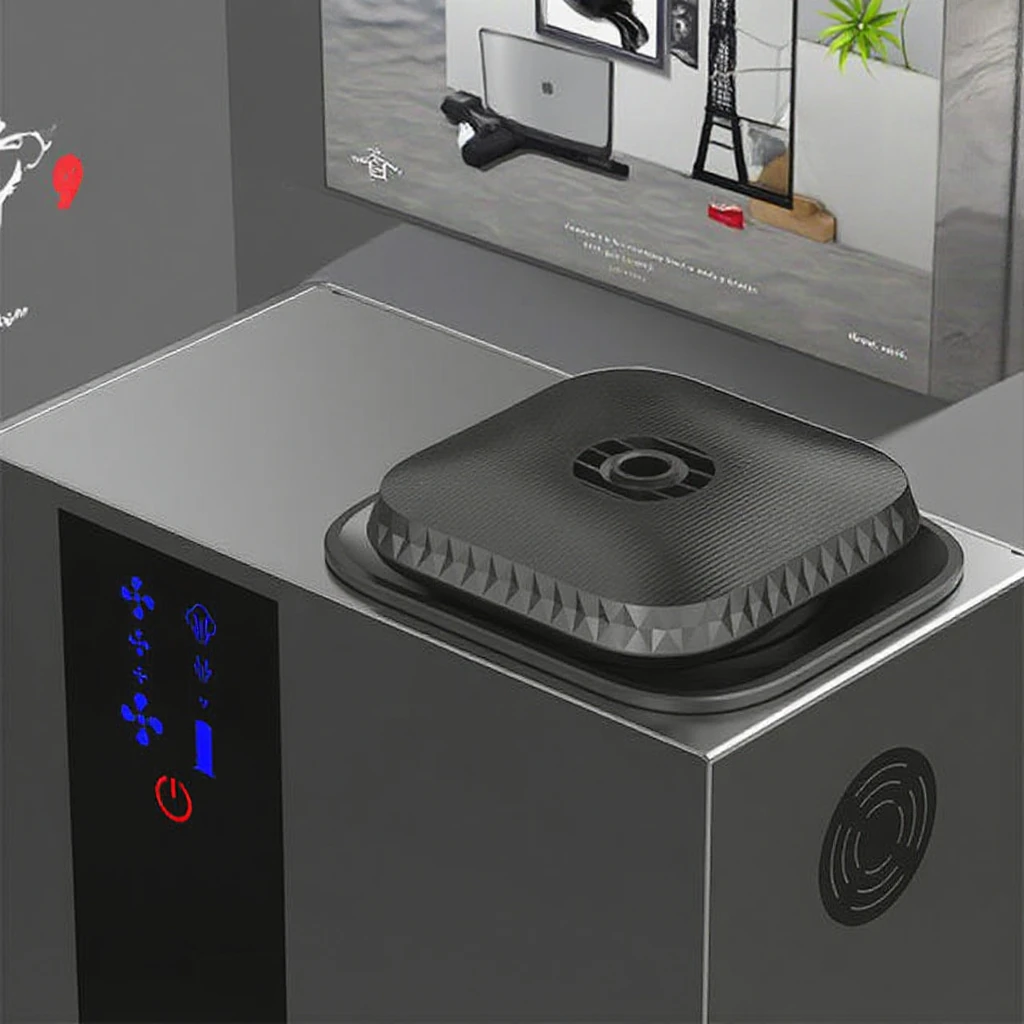 Hotel Air Aromatherapy Machine Bluetooth Controlled Electric Essential Oil Diffuser Black Canister for Car Installation