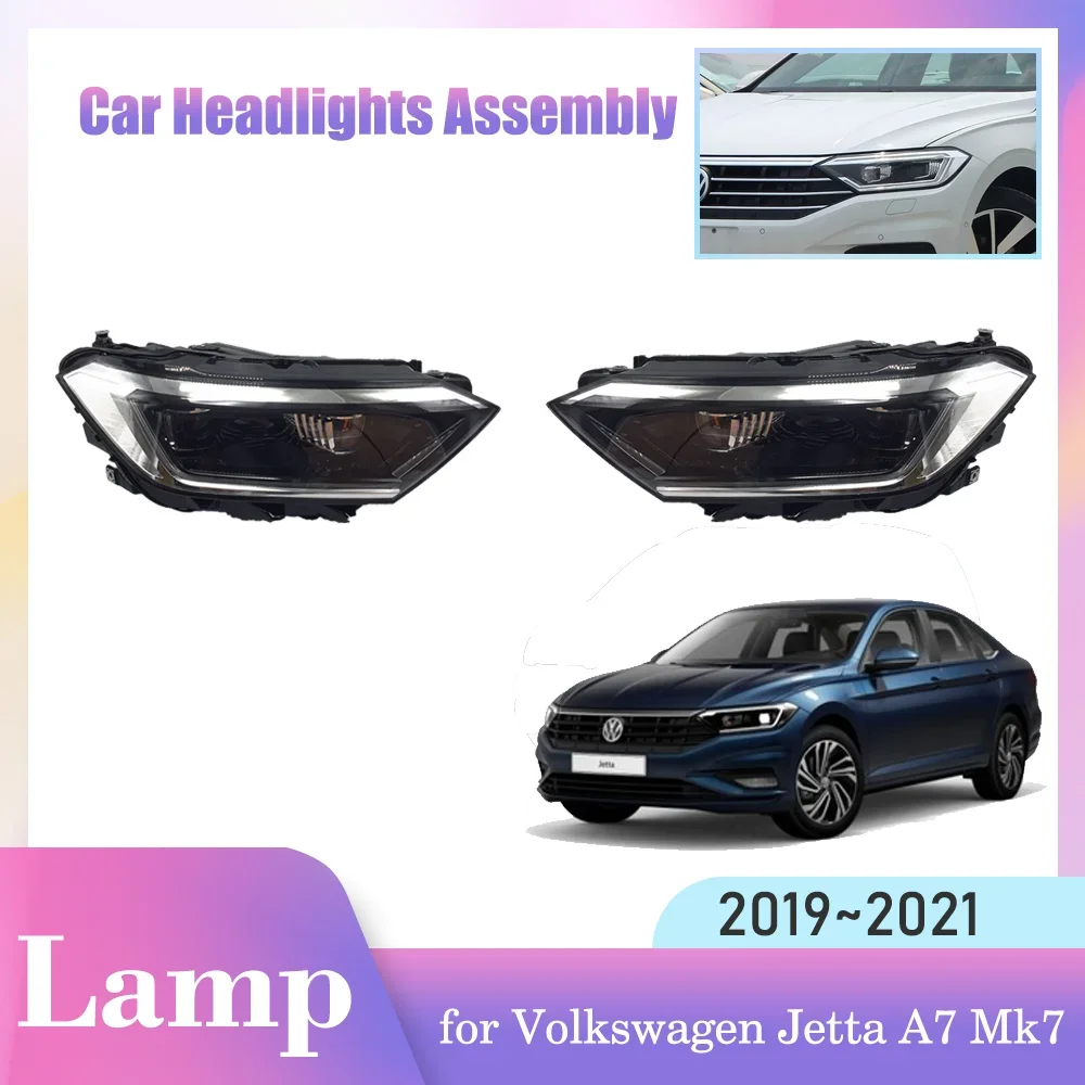 

Car Headlights Assembly for Volkswagen VW Jetta A7 Mk7 Vento GLI 2019~2021 Fog Light Halogen Corner Lamp Warning LED Accessories