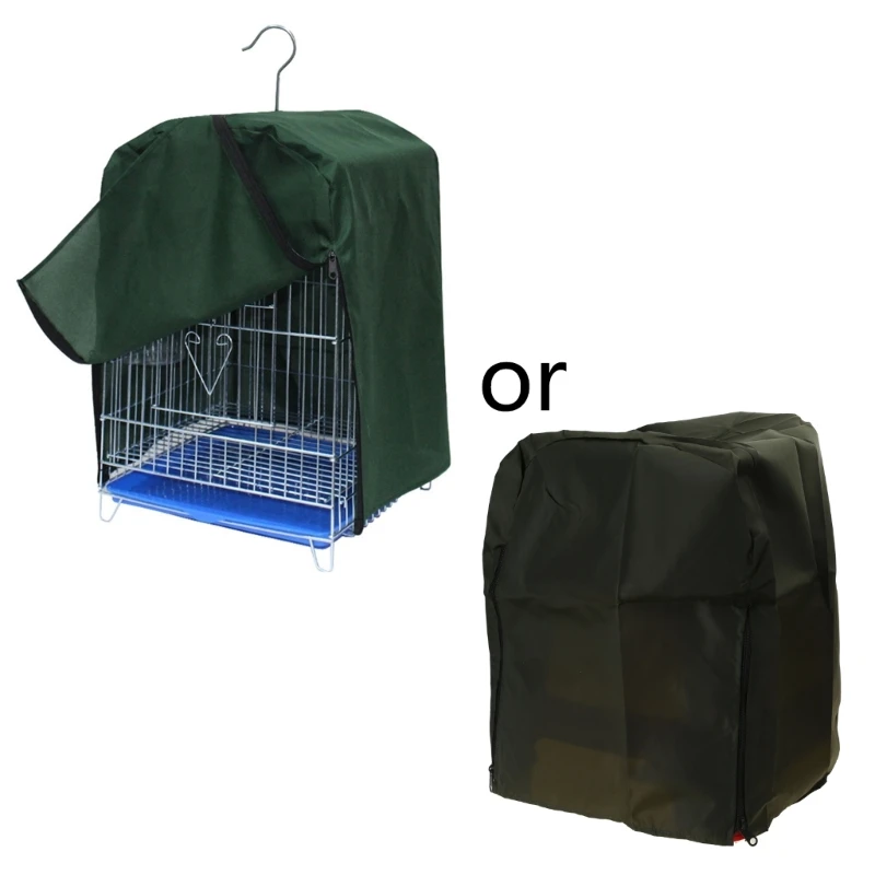 Pet Cage Cover with Zipper Good-Night Blackout Shade for Bird Parrots Critter Cage to Small Animal Privacy & Comfort